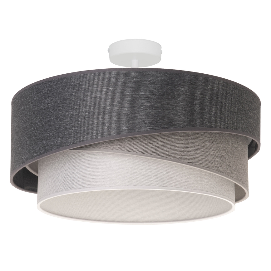 Duolla - Nadgradni luster KOBO 1xE27/15W/230V pr. 45 cm sivo/bela