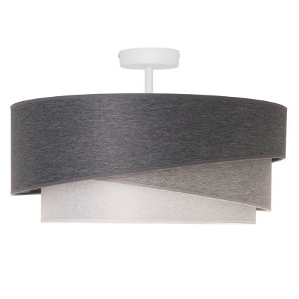 Duolla - Nadgradni luster KOBO 1xE27/15W/230V pr. 45 cm sivo/bela