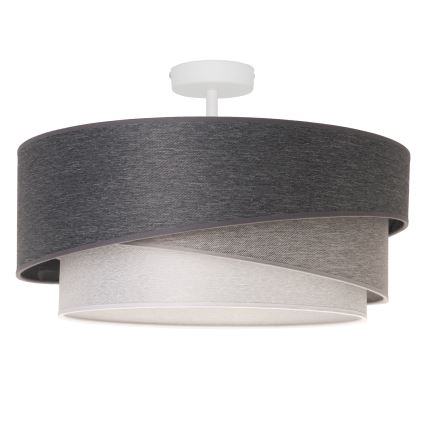 Duolla - Nadgradni luster KOBO 1xE27/15W/230V pr. 45 cm sivo/bela