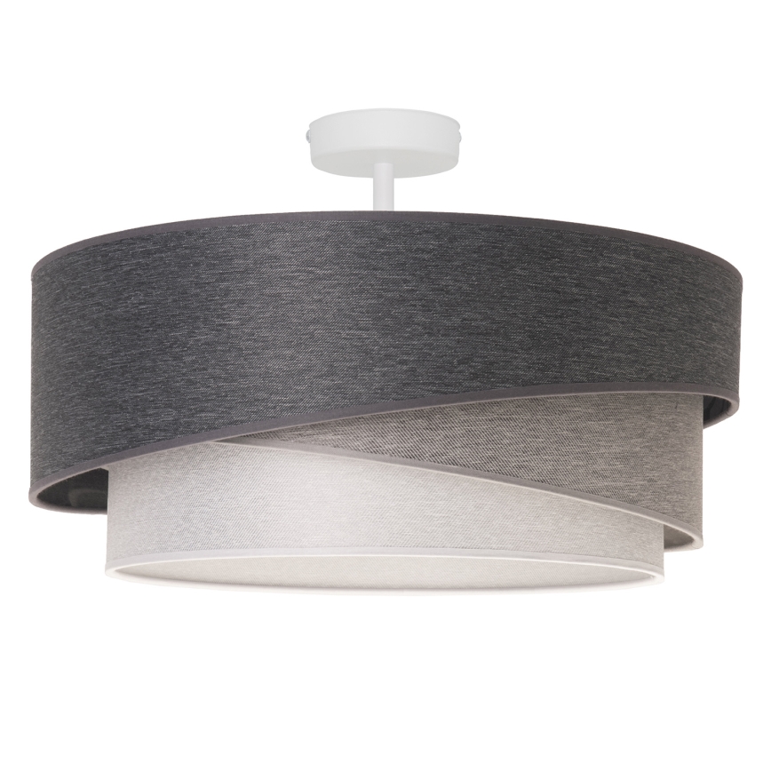Duolla - Nadgradni luster KOBO 1xE27/15W/230V pr. 45 cm sivo/bela