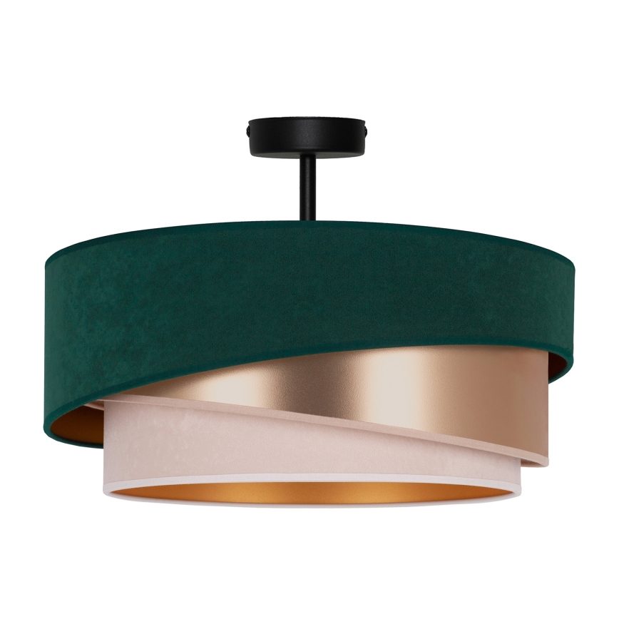 Duolla - Nadgradni luster KOBO 1xE27/15W/230V pr. 45 cm zelena/zlatna/kremasta