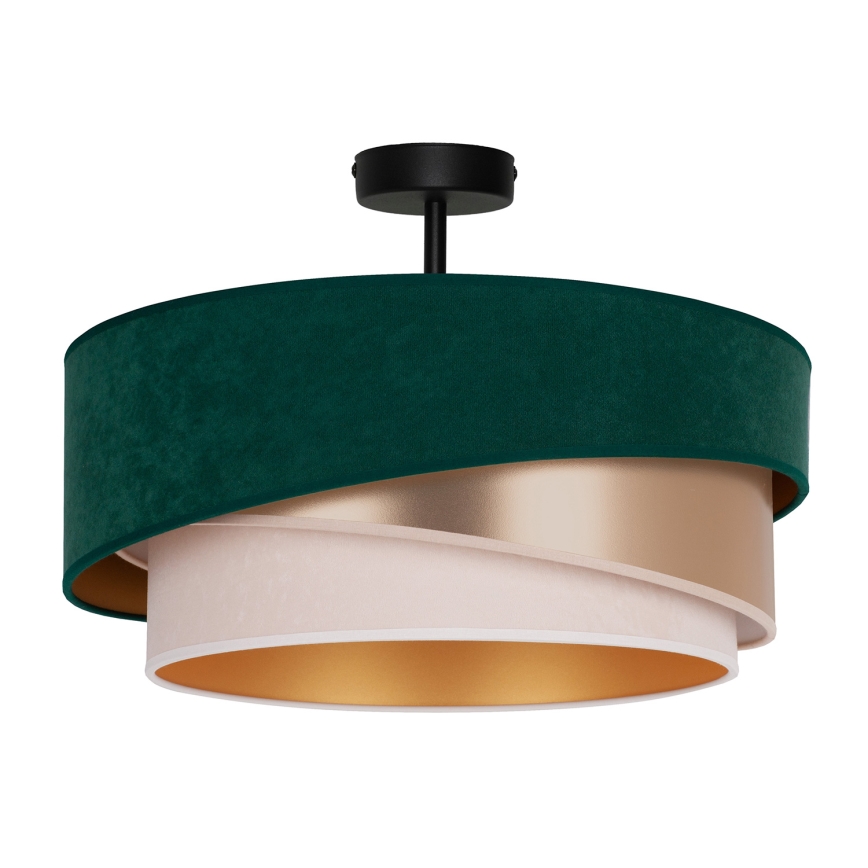 Duolla - Nadgradni luster KOBO 1xE27/15W/230V pr. 45 cm zelena/zlatna/kremasta