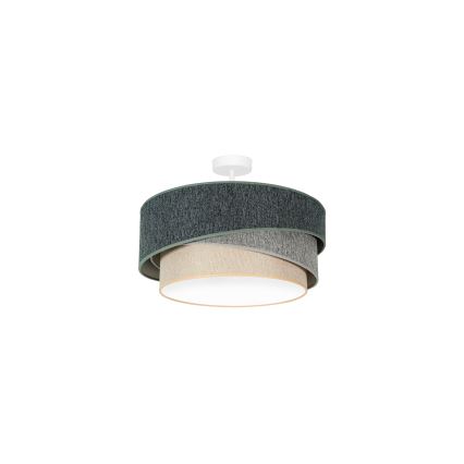 Duolla - Nadgradni luster KOBO ECO RECYCLING 1xE27/15W/230V pr. 45 cm zelena/sivo/kremasta