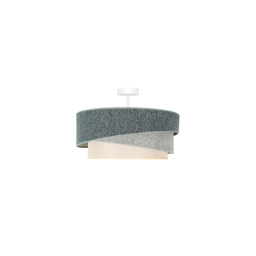 Duolla - Nadgradni luster KOBO ECO RECYCLING 1xE27/15W/230V pr. 45 cm zelena/sivo/kremasta