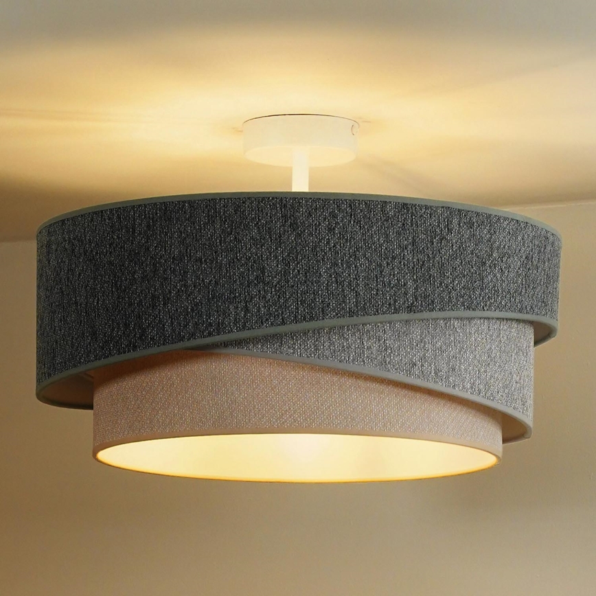 Duolla - Nadgradni luster KOBO ECO RECYCLING 1xE27/15W/230V pr. 45 cm zelena/sivo/kremasta