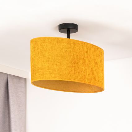 Duolla - Nadgradni luster OVAL 1xE27/15W/230V braon