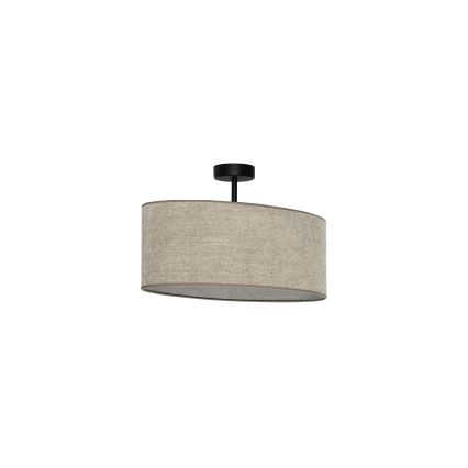 Duolla - Nadgradni luster OVAL 1xE27/15W/230V braon