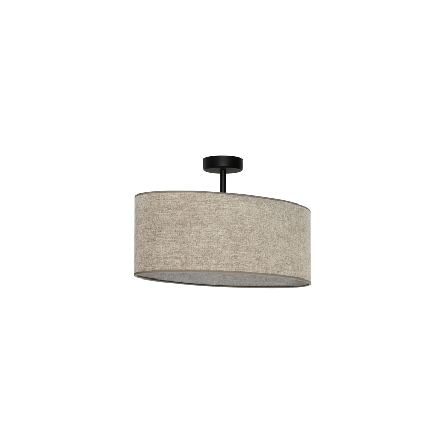 Duolla - Nadgradni luster OVAL 1xE27/15W/230V braon