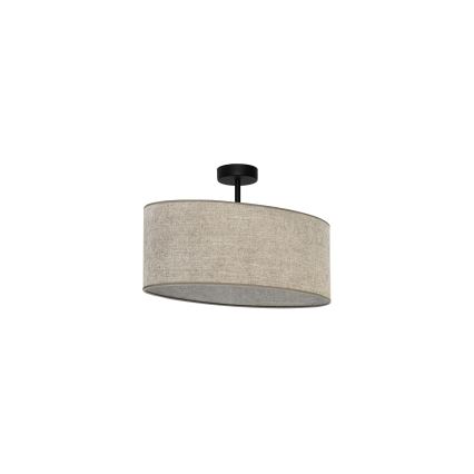 Duolla - Nadgradni luster OVAL 1xE27/15W/230V braon