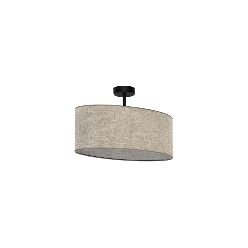Duolla - Nadgradni luster OVAL 1xE27/15W/230V braon