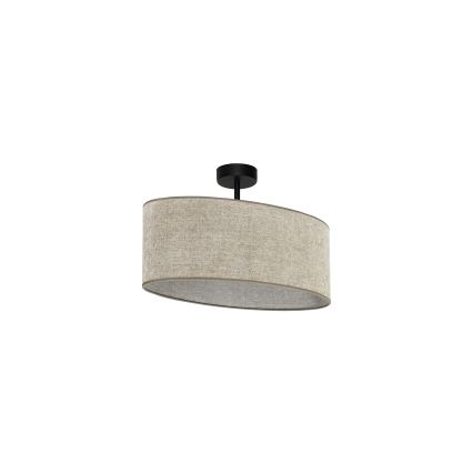 Duolla - Nadgradni luster OVAL 1xE27/15W/230V braon