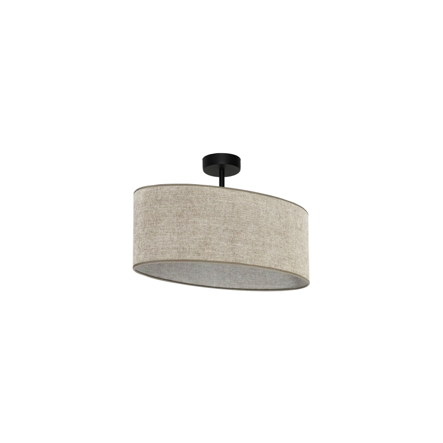 Duolla - Nadgradni luster OVAL 1xE27/15W/230V braon