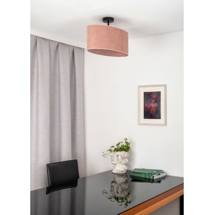 Duolla - Nadgradni luster OVAL 1xE27/15W/230V roze