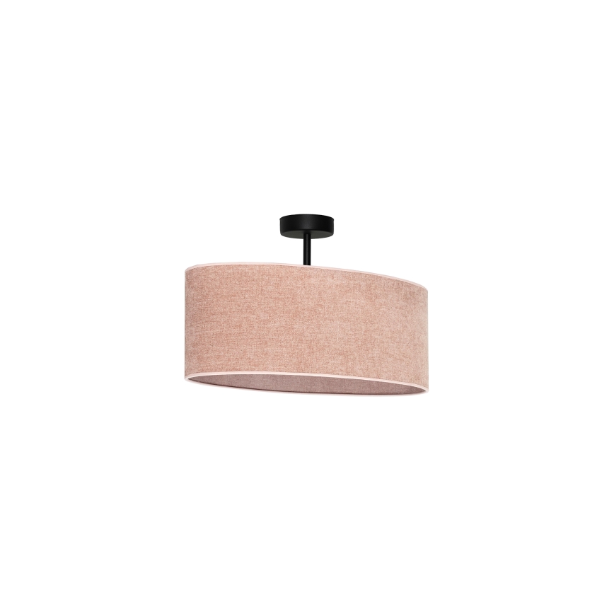 Duolla - Nadgradni luster OVAL 1xE27/15W/230V roze