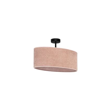 Duolla - Nadgradni luster OVAL 1xE27/15W/230V roze