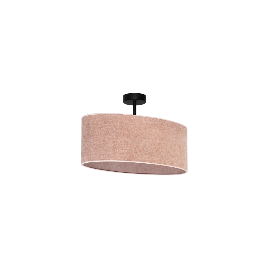 Duolla - Nadgradni luster OVAL 1xE27/15W/230V roze