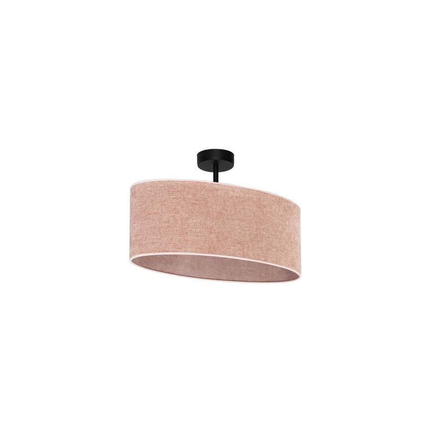 Duolla - Nadgradni luster OVAL 1xE27/15W/230V roze