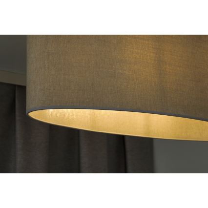 Duolla - Nadgradni luster OVAL 1xE27/15W/230V sivo