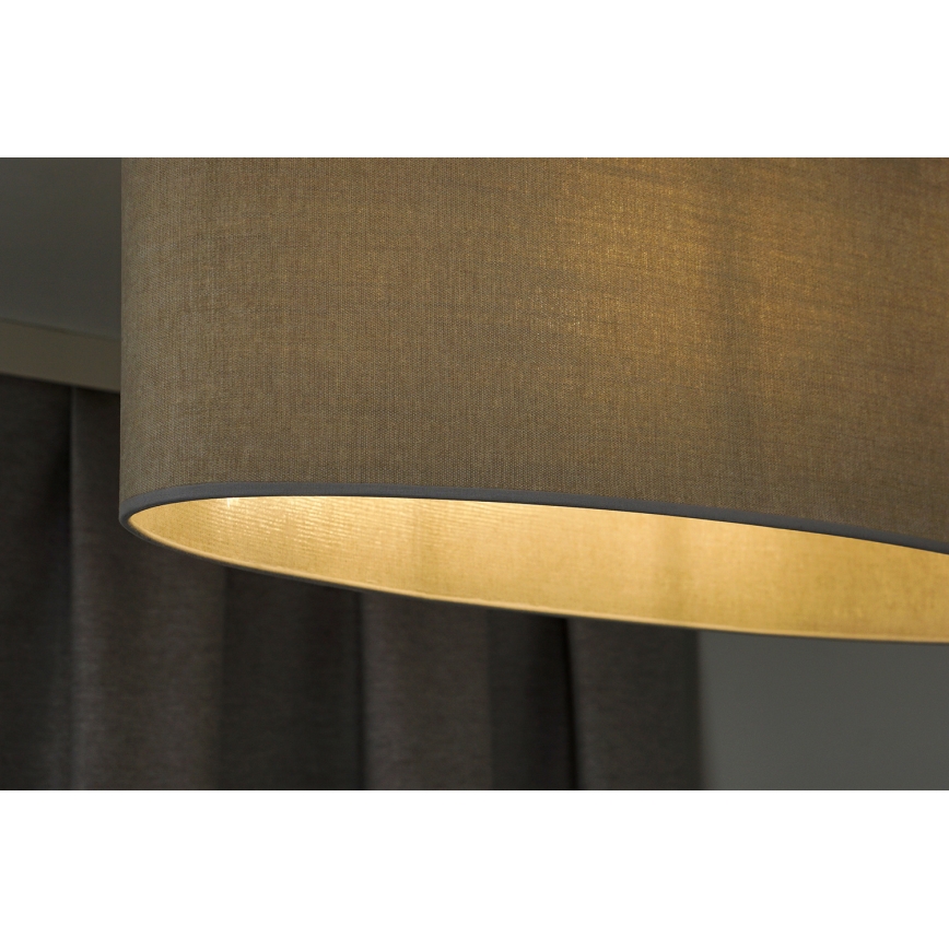 Duolla - Nadgradni luster OVAL 1xE27/15W/230V sivo