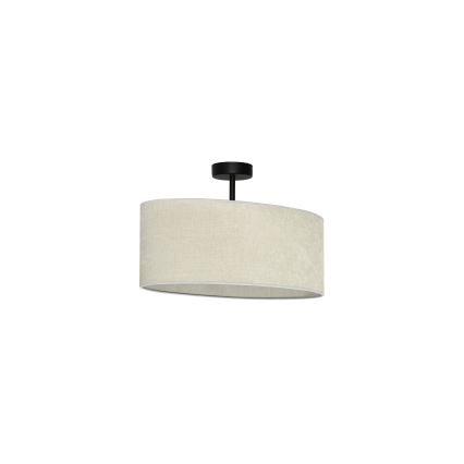 Duolla - Nadgradni luster OVAL 1xE27/15W/230V sivo