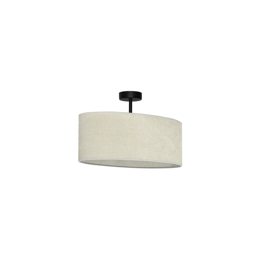 Duolla - Nadgradni luster OVAL 1xE27/15W/230V sivo