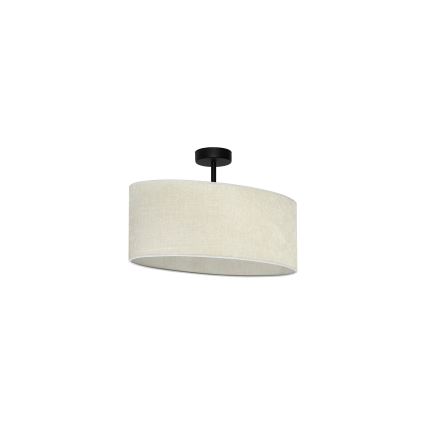Duolla - Nadgradni luster OVAL 1xE27/15W/230V sivo
