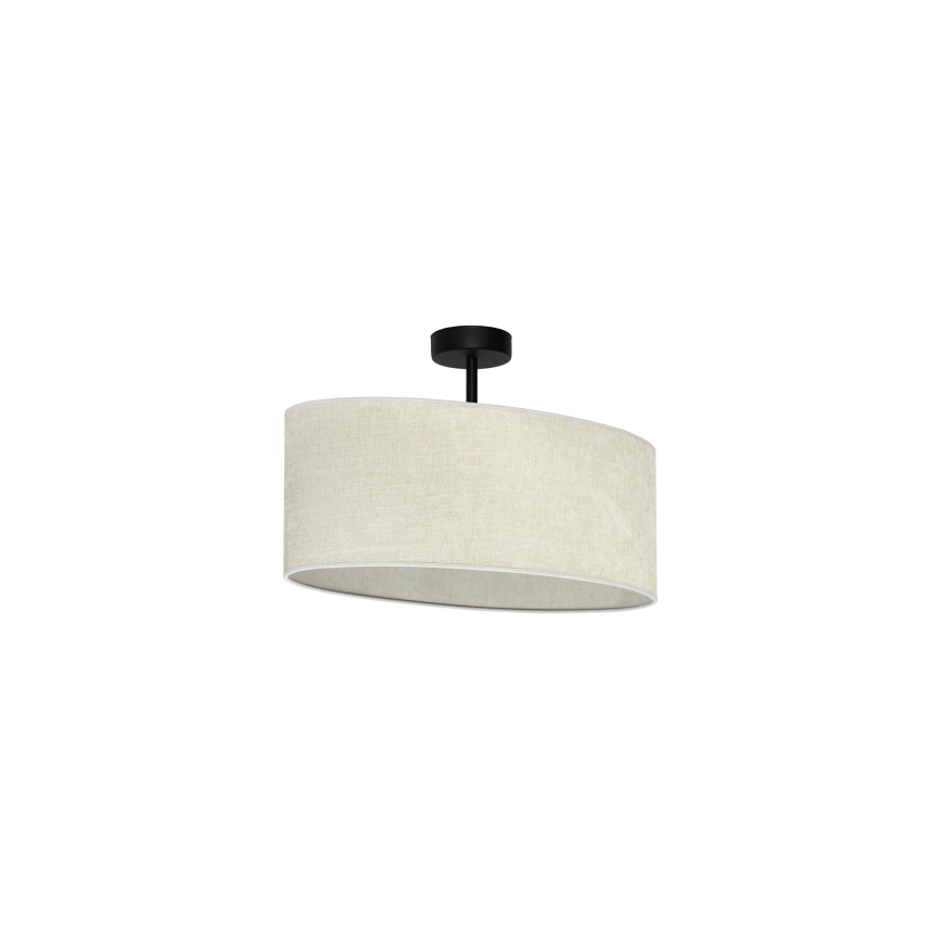 Duolla - Nadgradni luster OVAL 1xE27/15W/230V sivo
