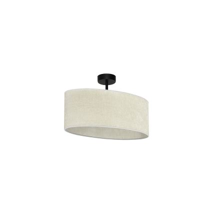 Duolla - Nadgradni luster OVAL 1xE27/15W/230V sivo