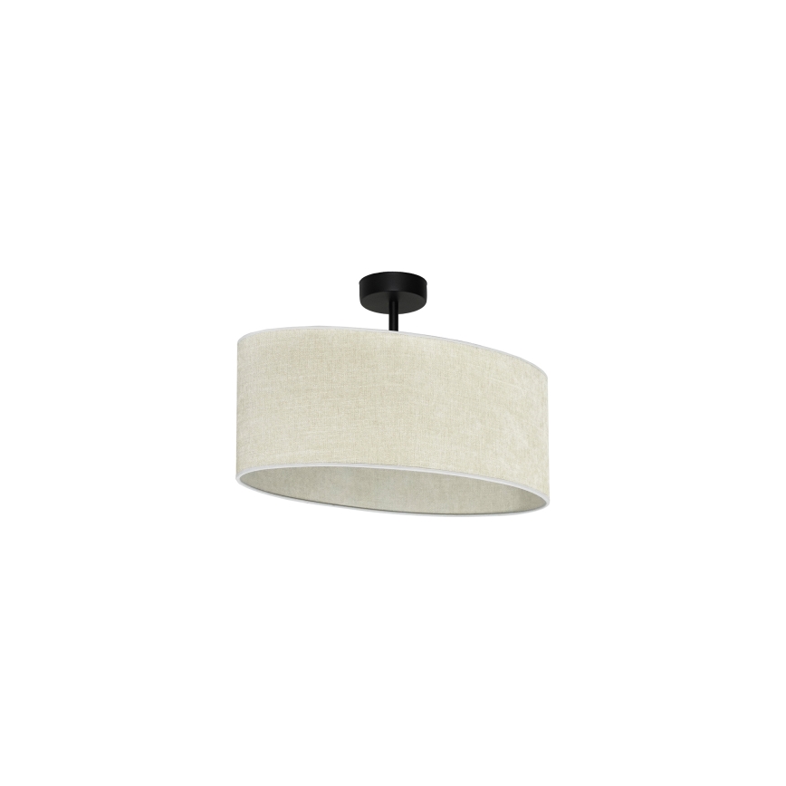 Duolla - Nadgradni luster OVAL 1xE27/15W/230V sivo