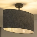 Duolla - Nadgradni luster OVAL 1xE27/15W/230V sivo