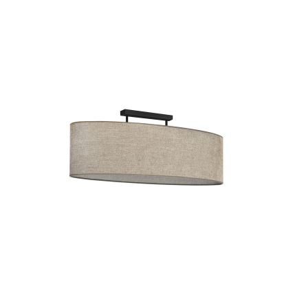 Duolla - Nadgradni luster OVAL 2xE27/15W/230V braon