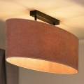 Duolla - Nadgradni luster OVAL 2xE27/15W/230V roze
