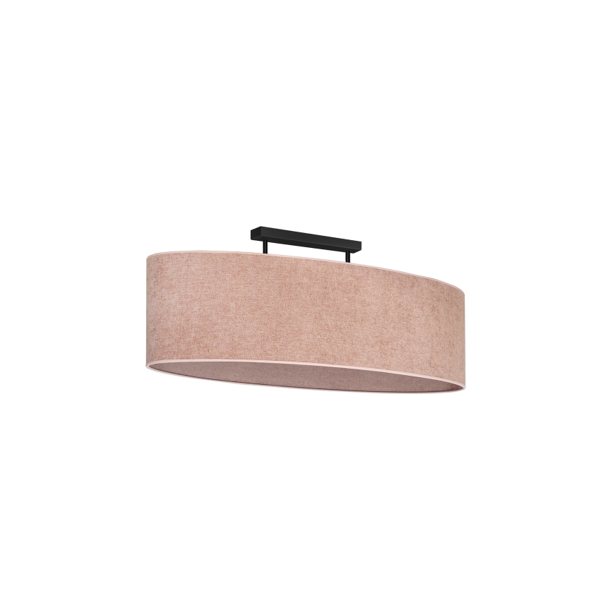 Duolla - Nadgradni luster OVAL 2xE27/15W/230V roze