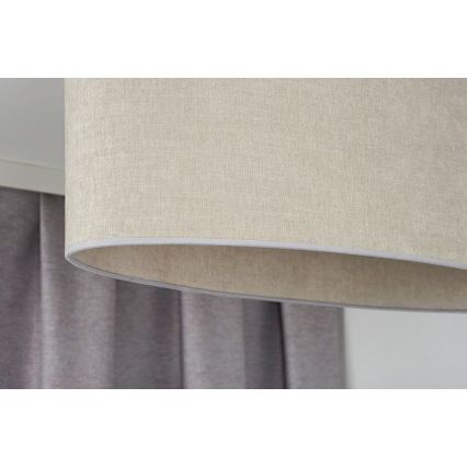 Duolla - Nadgradni luster OVAL 2xE27/15W/230V sivo
