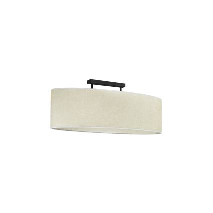 Duolla - Nadgradni luster OVAL 2xE27/15W/230V sivo