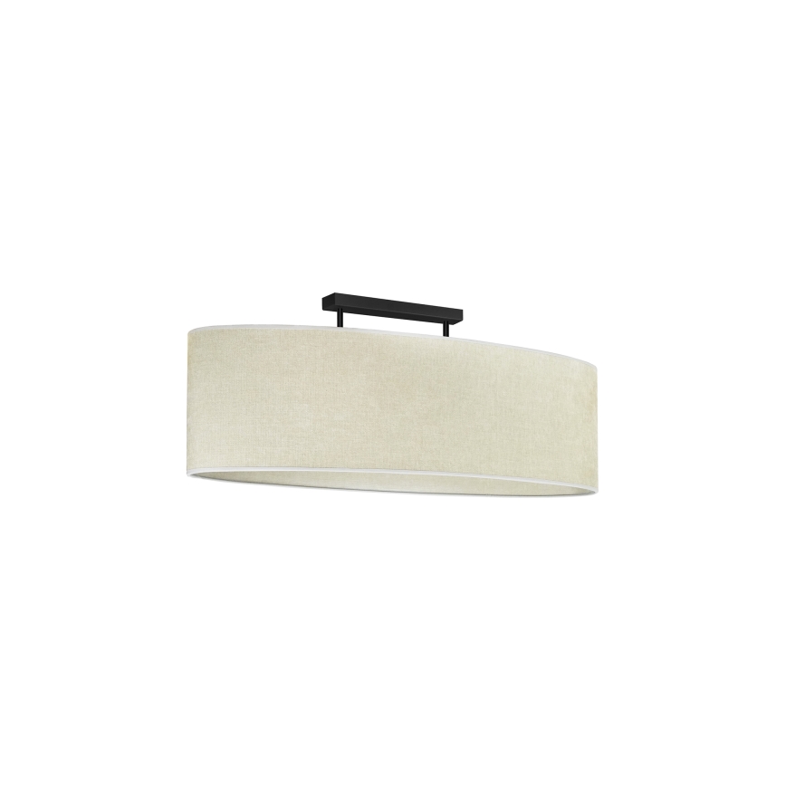 Duolla - Nadgradni luster OVAL 2xE27/15W/230V sivo