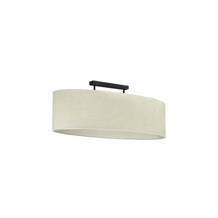 Duolla - Nadgradni luster OVAL 2xE27/15W/230V sivo