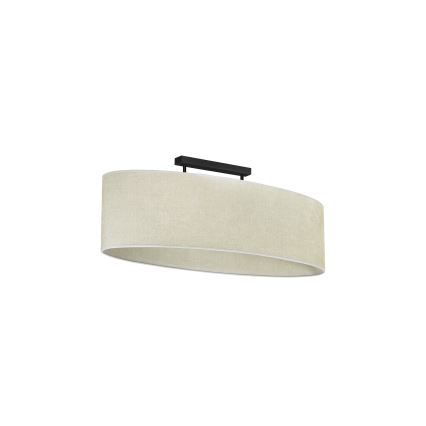Duolla - Nadgradni luster OVAL 2xE27/15W/230V sivo