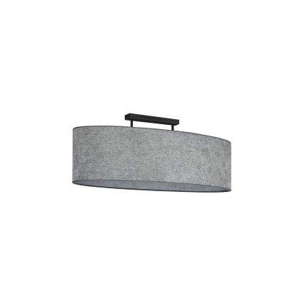 Duolla - Nadgradni luster OVAL 2xE27/15W/230V sivo