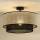 Duolla - Nadgradni luster RATTAN YUTE 1xE27/15W/230V pr. 45 cm kremasta/crno
