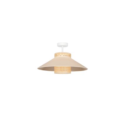 Duolla - Nadgradni luster RIO RATTAN 1xE27/15W/230V pr. 45 cm bež/ratan