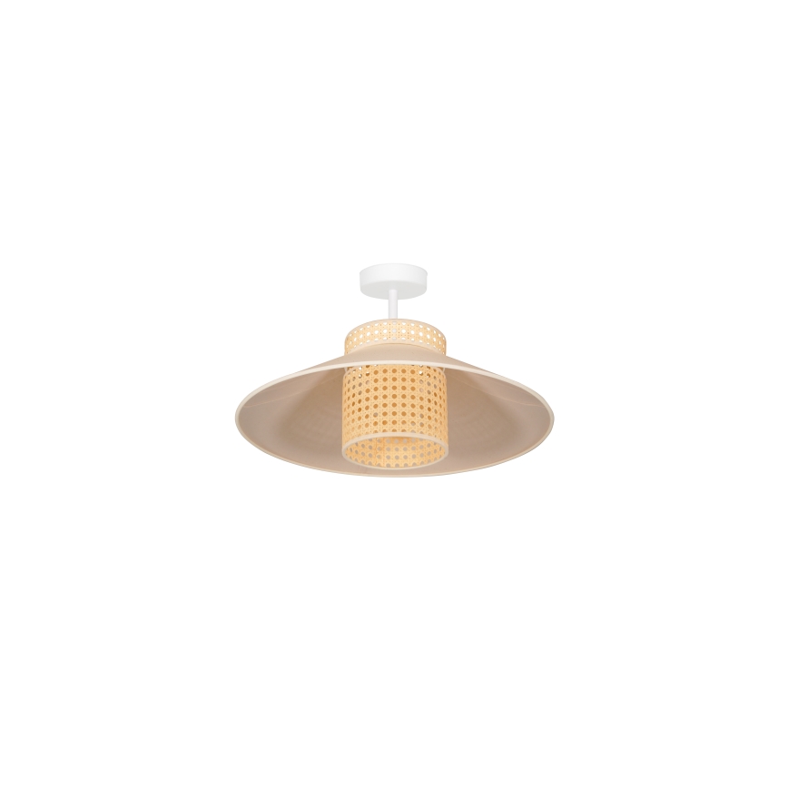 Duolla - Nadgradni luster RIO RATTAN 1xE27/15W/230V pr. 45 cm bež/ratan