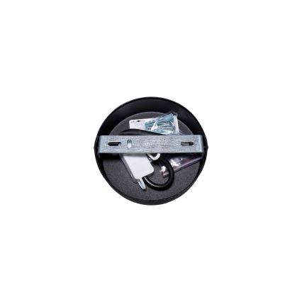 Duolla - Nadgradni luster RIO SHINY 1xE27/15W/230V pr. 45 cm crno/bakrena