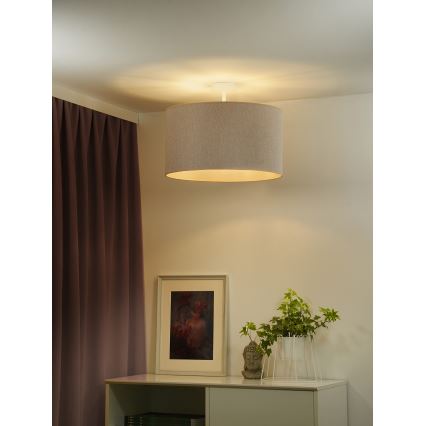 Duolla - Nadgradni luster ROLLER ECO RECYCLING 1xE27/15W/230V pr. 45 cm kremasta