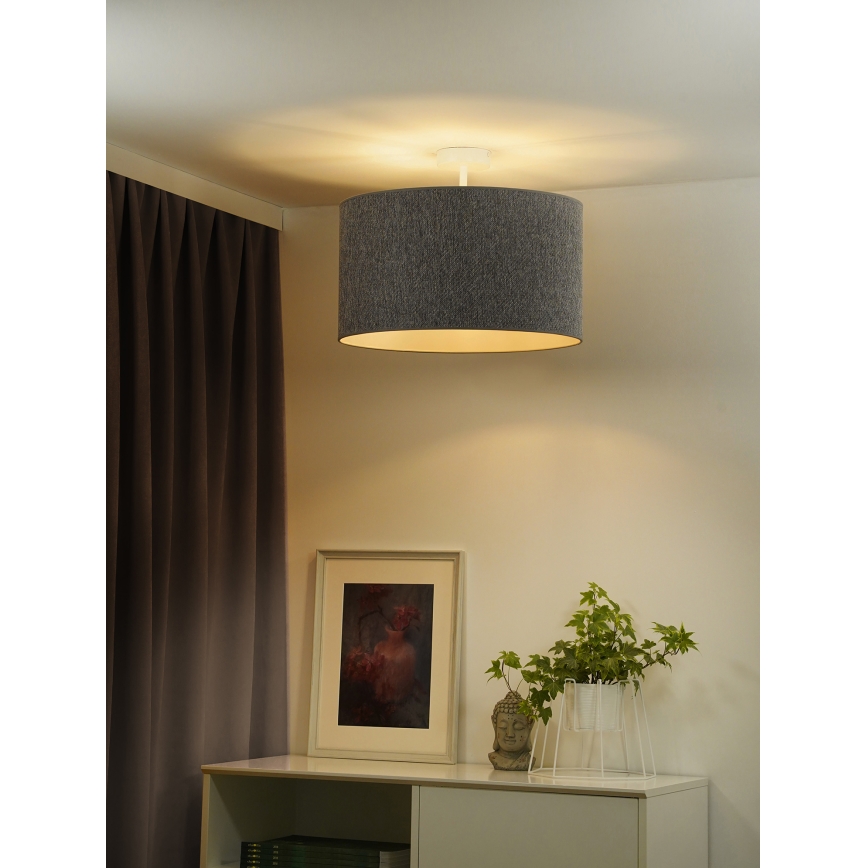 Duolla - Nadgradni luster ROLLER ECO RECYCLING 1xE27/15W/230V pr. 45 cm sivo