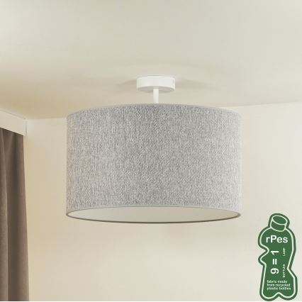 Duolla - Nadgradni luster ROLLER ECO RECYCLING 1xE27/15W/230V pr. 45 cm sivo