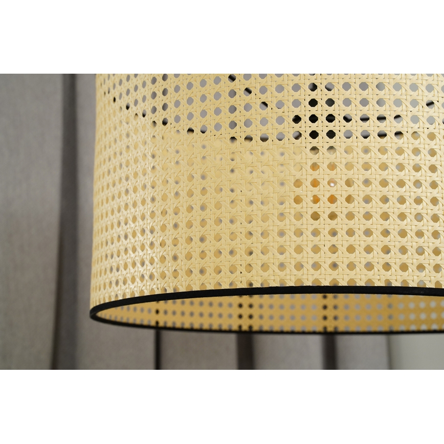 Duolla - Nadgradni luster ROLLER RATTAN 1xE27/15W/230V pr. 45 cm bež/crno