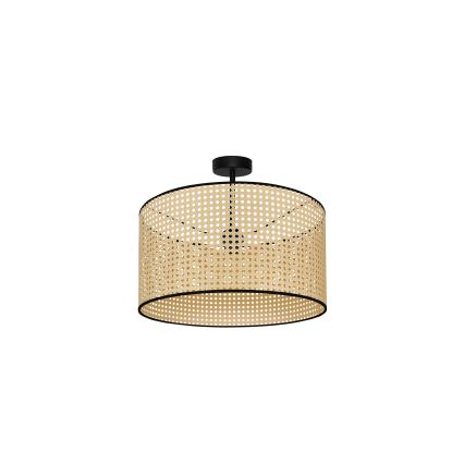 Duolla - Nadgradni luster ROLLER RATTAN 1xE27/15W/230V pr. 45 cm bež/crno