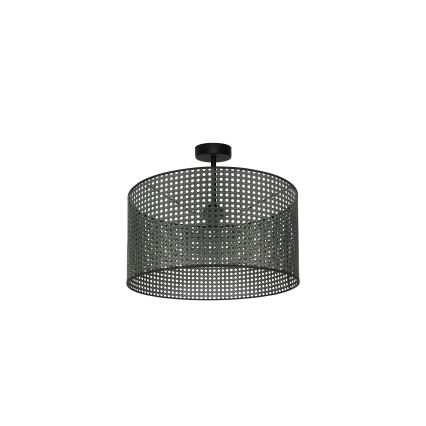 Duolla - Nadgradni luster ROLLER RATTAN 1xE27/15W/230V pr. 45 cm crno