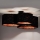 Duolla - Nadgradni luster ROLLER TRIO HEX 3xE27/15W/230V crno/bakrena